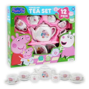 Peppa Gris - Porselen tesett 12 deler