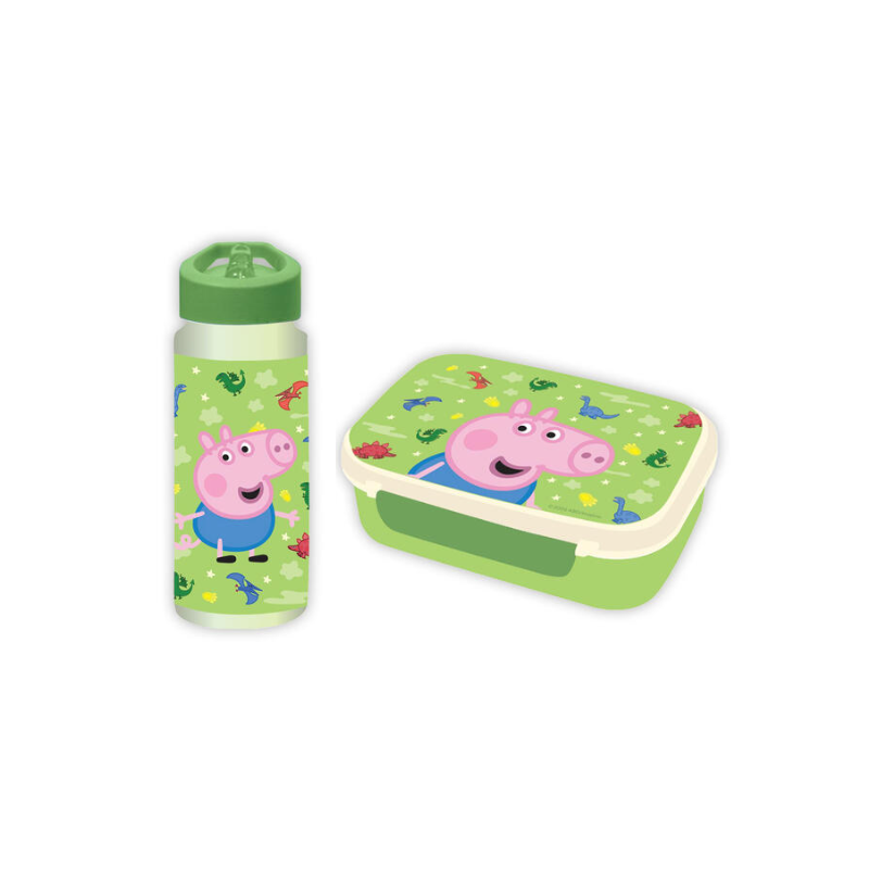 Peppa Gris - Matboks og drikkeflaske - Georg
