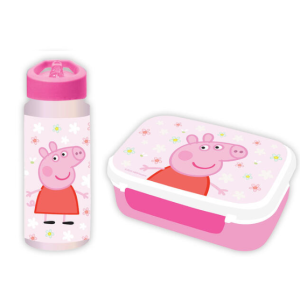 Peppa Gris - Matboks og drikkeflaske