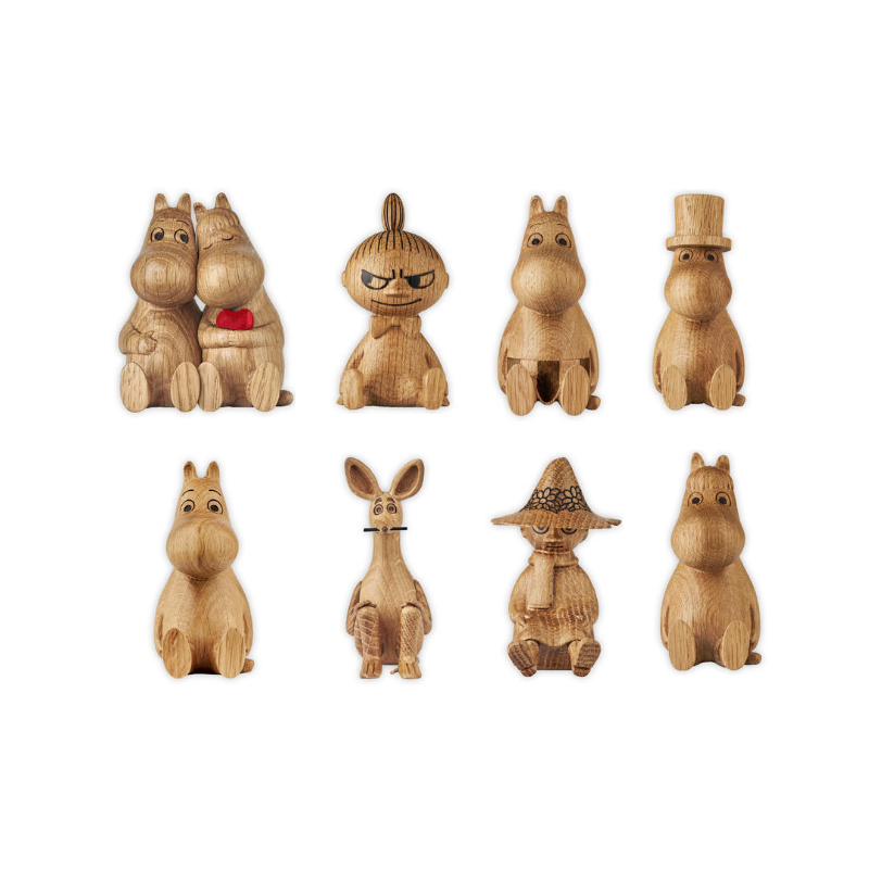 Mummi trefigurer - komplett samling 8 figurer