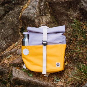 Blafre rullesekk - 7L gul/lys lilla