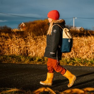 Blafre rullesekk - 7L mørk blå/beige