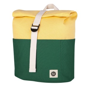 Blafre rullesekk - 9,5L mørk grønn/lys gul