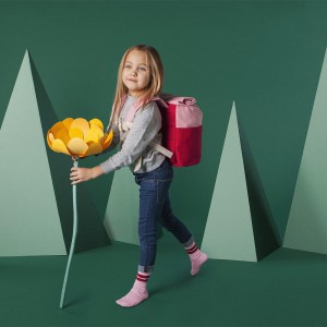 Blafre rullesekk - 9,5L rød/lys rosa